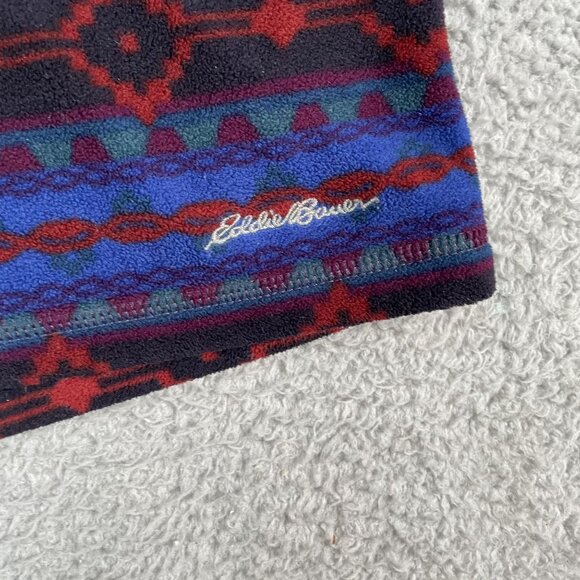 Eddie Bauer Womens Colorful Aztec 1/4 Zip Fleece Sz XL - Picture 5 of 5